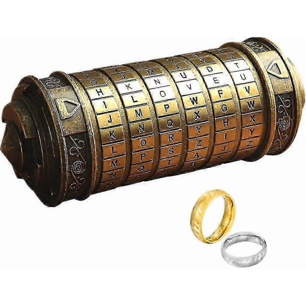 Da Vinci Code Mini Cryptex For Christmas Valentine's Day Most Interesting Birthday Gifts For Boyfriend And Girlfriend Brain Teaser Lock Puzzles