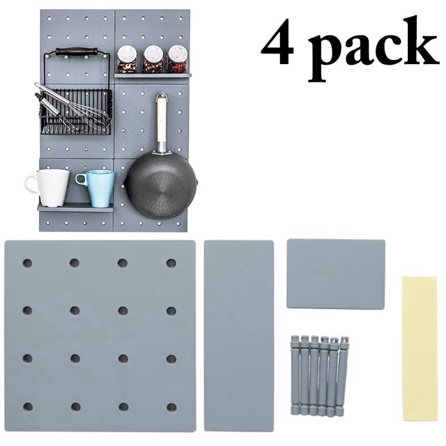 Coofit Wall Pegboard Creative Practical Storage Plastic Pegboard Wall Organizer