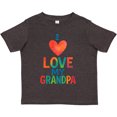 thumbnail image 3 of Inktastic I Love My Grandpa Colorful Heart Boys or Girls Toddler T-Shirt, 3 of 5