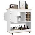 thumbnail image 4 of Multicolor Bar Cart with Caster Wheels | Enhance Dining Room Mobility, 4 of 4