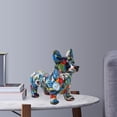 thumbnail image 3 of GUOOL Statue de Chien Sculpture Cadeaux Artisanat en Résine Statues de Corgi pour Anniversaire 4 4, 3 of 8