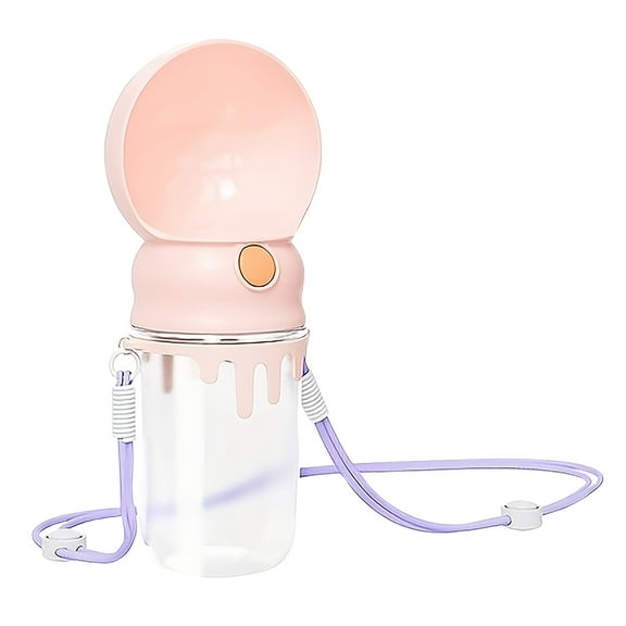 [Leak Proof, Dog Water Bottle] Large Capacity 380ml Leak Proof Foldable Dog Water Bottle for Pets Outdoor Walking, Hiking, Travel, Food Grade Plastic