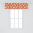 thumbnail image 2 of Ambesonne Lemon Window Valance, Lemons with Leaves Polka Dots, 54" X 12", Burnt Sienna Multicolor, 2 of 3