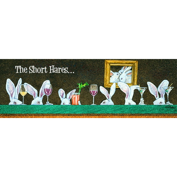 Short Hares Novelty Sign | Indoor/Outdoor | Funny Home Décor for Garages, Living Rooms, Bedroom, Offices | SignMission personalized gift Wall Plaque Decoration
