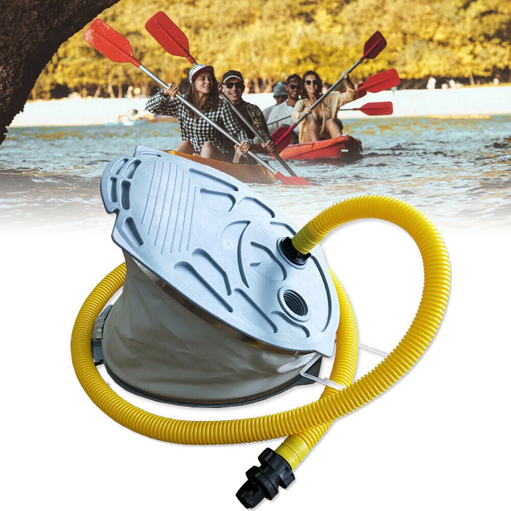 Portable Foot Air Pump Dinghy Pump for Rubber Kayak Fishing Inflatable