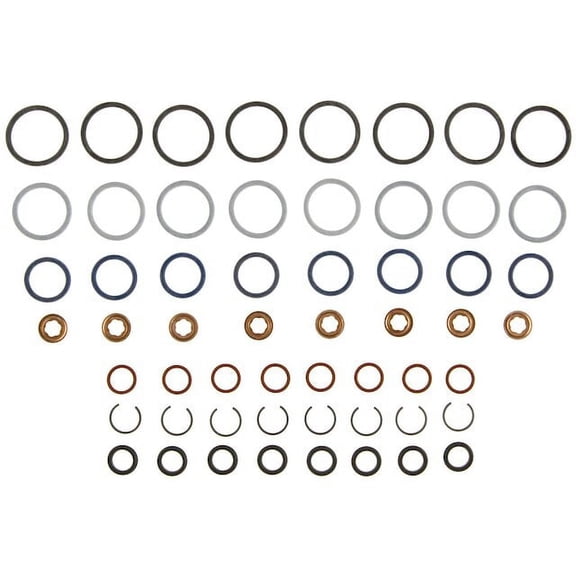 Fuel Injector Seal Kit - Compatible with 2003 - 2007 Ford F-250 Super Duty 6.0L V8 VIN P 2004 2005 2006