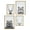 Natural, variant on Kate and Laurel Sylvie Deer, Wolf, Bear European and Cervus Elaphus The Red Deer Black and White Framed Canvas Wall Art Set by Simon Te of Tai Prints, 4 Piece Set Natural, Animal Portrait Art