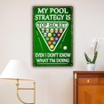 thumbnail image 3 of Funny Billiards Tin Sign Pool Table Accessories Pool Room Decor Playing Pool Metal Sign Billiards Gifts For Men Billiard Hall Decoration Signs 8 X 12 Inches, 3 of 5