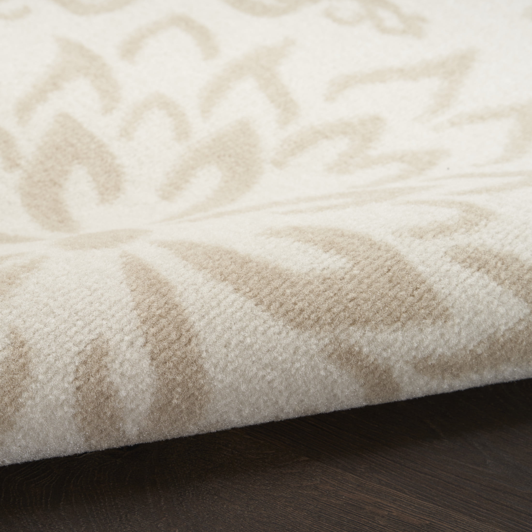 Nourison Jubilant 6' x 9' Ivory Beige Farmhouse Indoor Rug