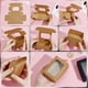 thumbnail image 3 of 40 cajas de regalo pequeñas con ventana, de papel negro, plegables, para chocolates, galletas, dulces o jabón., 3 of 9