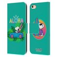 thumbnail image 1 of Head Case Designs Officially Licensed Peanuts Snoopy Aloha Disco Tropical Surf Leather Book Wallet Case Cover Compatible with Apple iPhone 6 / iPhone 6s, 1 of 6