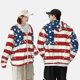 thumbnail image 4 of Balery Vintage American Flag Sudadera ligera de manga larga con capucha y protección solar UPF 50+ para hombre y mujer, ideal para pesca y running-Small, 4 of 7