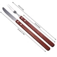 thumbnail image 3 of Sunggoko Kitchen Supplies Tableware Steak Cutlery Stainless Steel Barbecue Cutlery 2 Piece Set Outdoor BBQ Steak Roast Lamb Set, 3 of 3