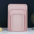 thumbnail image 2 of UDIYO 3 sizes Plastic Tray - Restaurant Grade Non-Slip Tray Excellent for Weddings, Buffets, Birthday, Coffee Table, Kitchen & More, 2 of 8