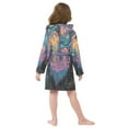 thumbnail image 7 of FORMRS Kids Bathrobe Unisex Hooded Robe Toddler Pajamas Sleepwear, Size 4-6T, Psychedelic Jellyfish, 7 of 7