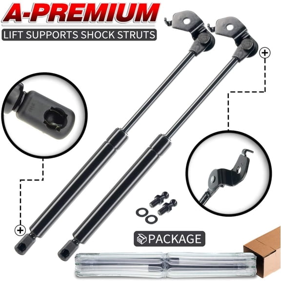 A-Premium Hood Bonnet Lift Supports Shock Struts Springs Replacement for Toyota Camry Lexus ES300 1992-1996 2-PC Set