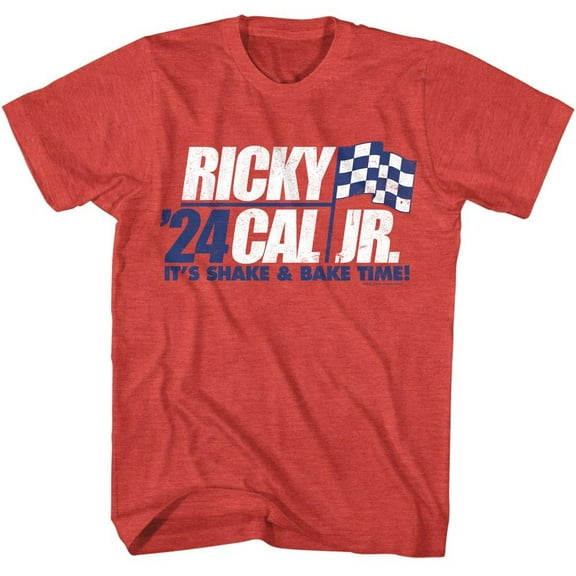 Talladega Nights Ricky Bobby for President 24 Men's T Shirt (RedHeather, AdultL)