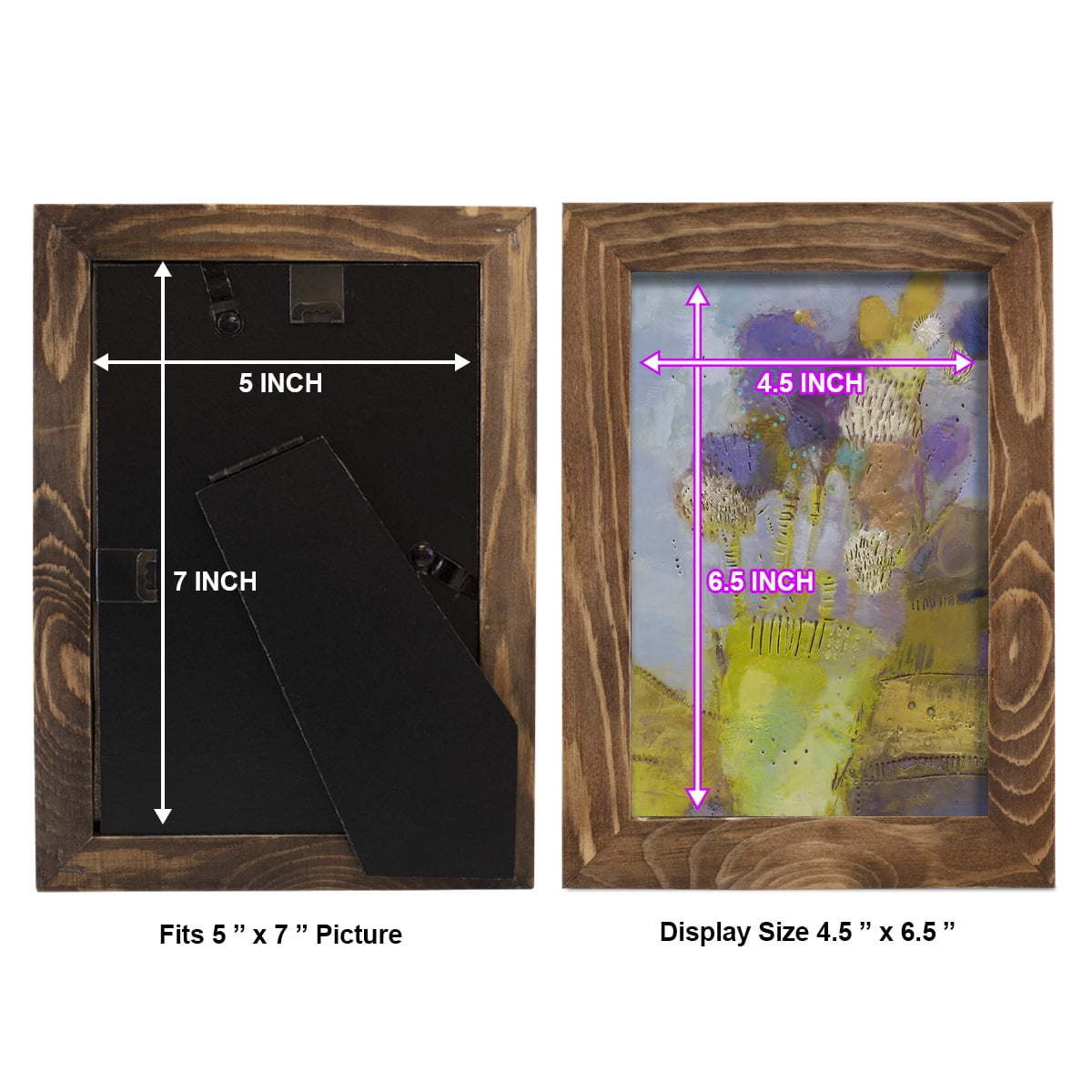 Blumen II -Framed Print w/glass-Walnut