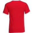 thumbnail image 2 of Fruit Of The Loom Mens Ringer Short Sleeve T-Shirt, 2 of 3