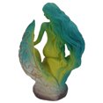 thumbnail image 3 of Lámpara De Mesa Lámpara de mesa retro de vidrio, lámpara de mesita de noche teñida de resina, adorno para el hogar (sirena) Likrtyny Para estrenar, 3 of 9