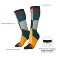 thumbnail image 4 of Naloa Geometric Cube Pattern Art Knee Socks, High Socks Long Stretchy Sock Women Knee High Stocking, Long Socks for Women, 4 of 6