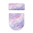 thumbnail image 5 of COEQINE Light Violet Marble Toilet Lid Cover and Toilet Tank Cover, Stretchable Easy Installation Breathable Toilet Cover 2 Piece Set, Fits Most Tanks & Lids, 5 of 7