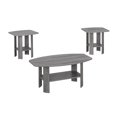 thumbnail image 1 of Monarch Specialties Table Set, 3pcs Set, Coffee, End, Side, Accent, Living Room, Laminate, Brown, Transitional, 1 of 2