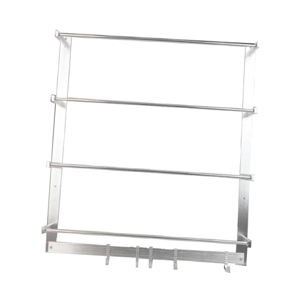 Estante para cintas de pared, organizador de cintas, estante multifuncional para papel de regalo, soporte para cintas de 4 niveles que ahorra espacio