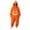 Z160-Orange, variant on LILIYA Halloween Hooded Onesie, Warm Adult Jumpsuit, Plush Long Sleeve Loungewear for Couples, Comfy Bodysuit with Front Pockets, Soft One-Piece Pajamas