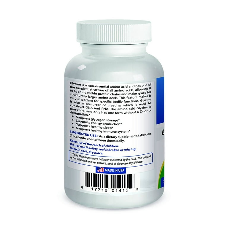 BULKSUPPLEMENTS.COM Glycine Powder - L-Glycine Powder, Glycine Supplements,  Glycine 3000mg - Glycine Amino Acid, Pure & Gluten Free - 3000mg per