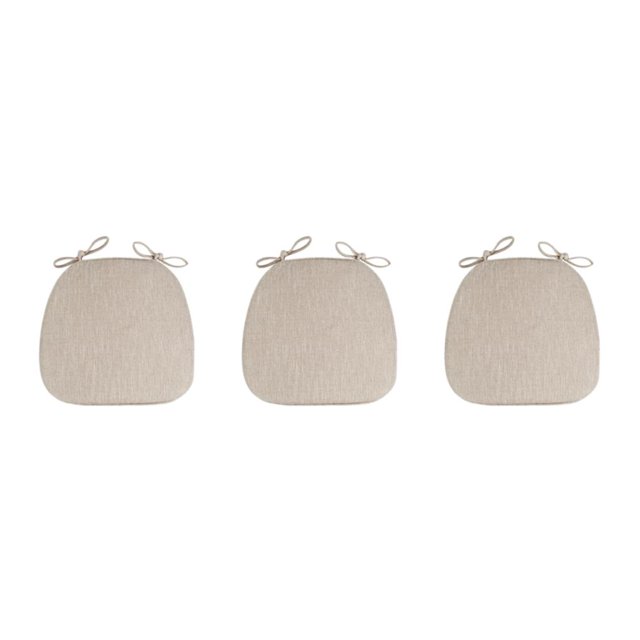 Guardoinrt Chair Cushion Pads Made With Polyester And Flax For Easy Cleaning And Durability Easy To Clean Chair Cushions Chair Pads beige 3Set