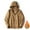 Sherpa Jacket-Khaki, variant on Mens Jackets Casual Stylish Warm Jackets for Men Xxxl Hooded Thick Fleece Sherpa Lined Zip up Coats with Zipper Pockets Loose Casual Long Sleeve Outdoor Hiking Jacket Trendy Outerwear