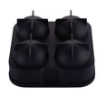 thumbnail image 2 of Molde de silicona para hacer bolas de hielo para congelador, bandeja esférica para cubitos de hielo que hace 4 bolas de hielo perfectamente redondas, moldes grandes reutilizables para cubito, 2 of 5
