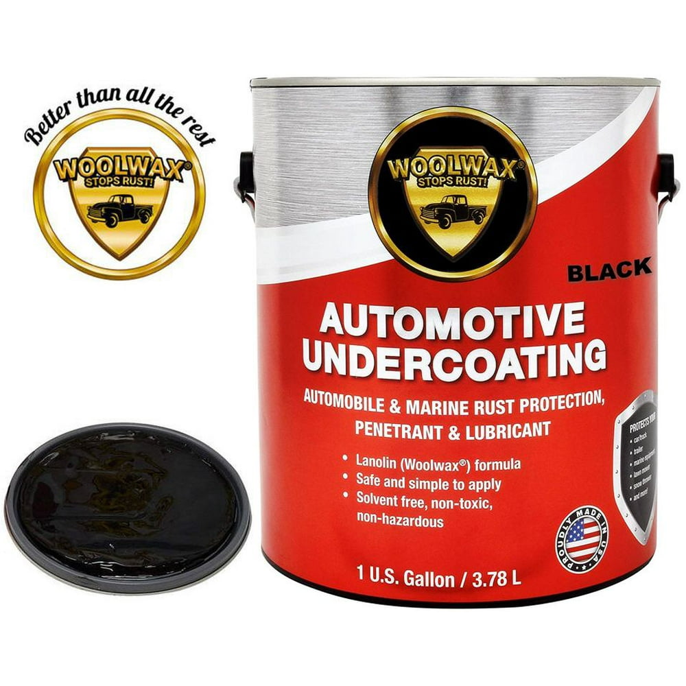 WOOLWAX® Vehicle Undercoating. 1 Gallon BLACK