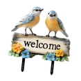 thumbnail image 4 of Letrero de PVC con diseño de pájaros de bienvenida para jardín, escultura de pájaro, decoración de , patrón de doble cara, colorido para, 4 of 8