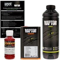 Raptor Blood Red Urethane Spray-On Truck Bed Liner & Texture Coating, 1 Liter