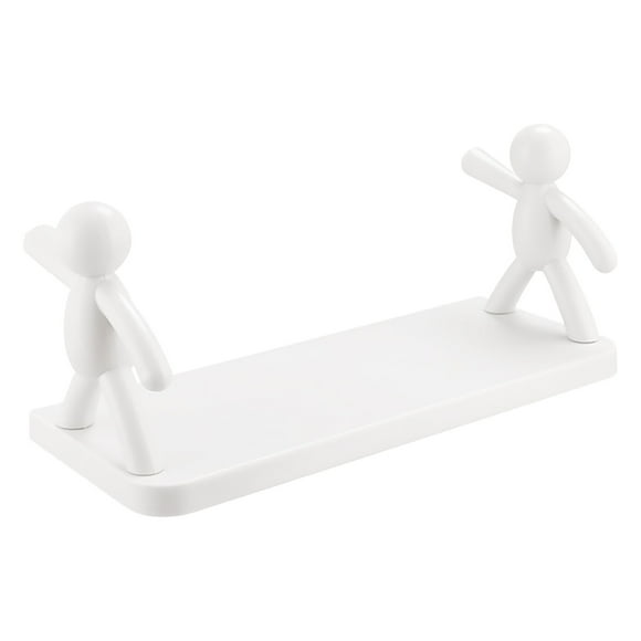Clearance Deals!!Floating Shelves For Bathroom Organizer Bathroom Shelves Wall Mounted Punching With Cute Doll Small Picture Ledge Shelves Wall Decor For Bedroom Living Room Kitchen And Pl