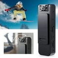 thumbnail image 2 of Wearable 4K Mini Camera, 1920x1080P Body Cam with IR Night Vision for Home Security, Meetings, Outdoor Activities (Pocket Size), 2 of 8
