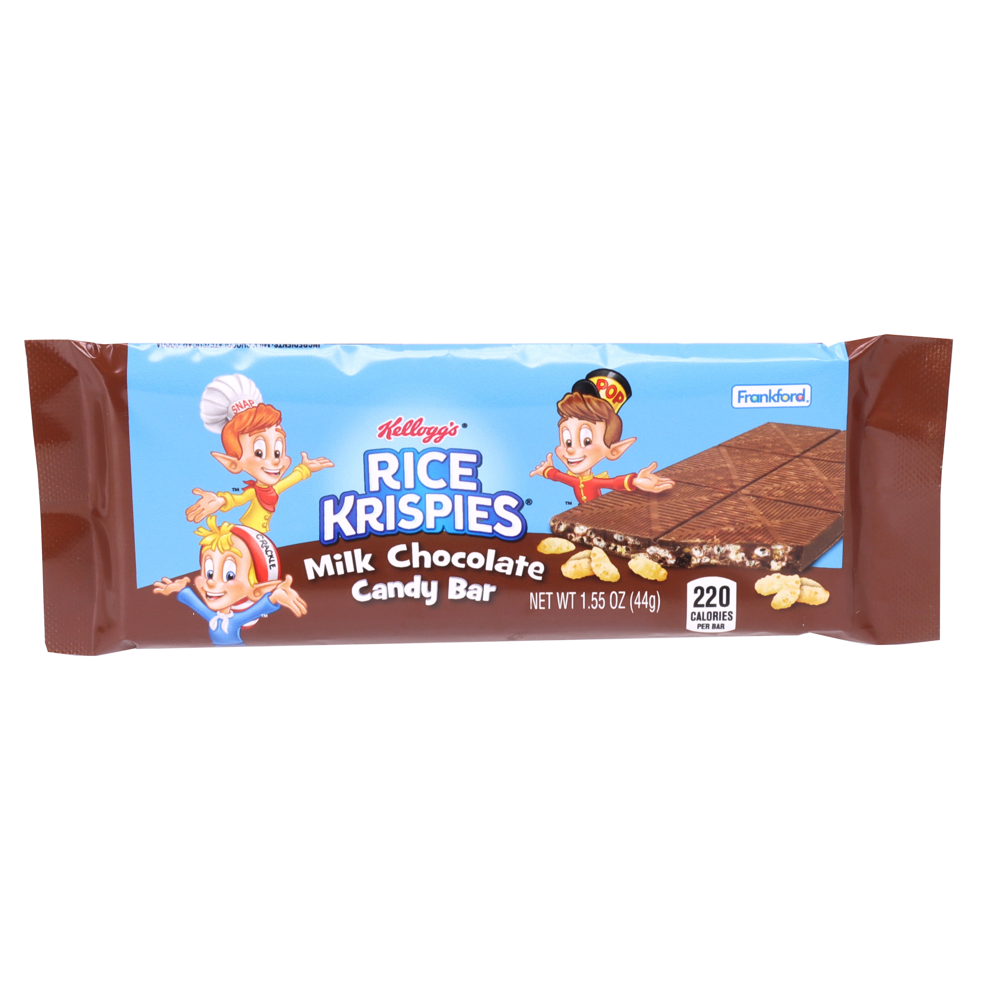 (2 pack) Frankford Kellogg's Rice Krispies Milk Chocolate Candy Bar, 1.55oz