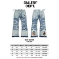 thumbnail image 2 of High version GALLERY DEPT. Denim patchwork full print patchwork ripped bell bottoms washed distressed jeans, 2 of 5