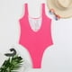 thumbnail image 4 of WILLBEST Trajes de Baño de Natación Para Mujer Trajes de Baño de Cintura Alta Para Mujer Traje de Baño Cruzado Con Lazo En La Espalda Traje de Baño Monokini Traje de Baño de 1 Pieza, 4 of 5