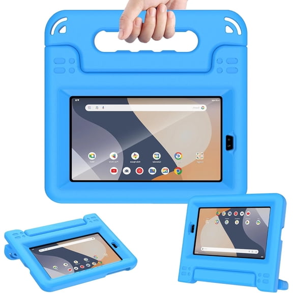 SUPNICE Kids Case for Onn 7 inch 2024 Gen 4 (Model 100135924) Tablet (4th Generation, 2024), Light Weight Shock Proof Handle Stand Case for Walmart Onn 7 Tablet (Just Fit 7" 2024, 4 Gen), Blue