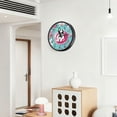 thumbnail image 6 of Voice Activated Clock with Glow Light 12 Inch Large Silent Wall Clock Battery Operated for Home Decor Black and White Dog, 6 of 8
