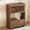33.46 inch, variant on NessCarsti Modern Storage Cabinet, 4 Doors, Shelves, Walnut Brown, 34.84"