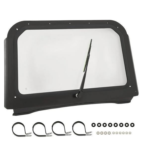 For Polaris RZR 570 800 XP 900 08-14 Full Glass Windshield W/ Wiper Clear