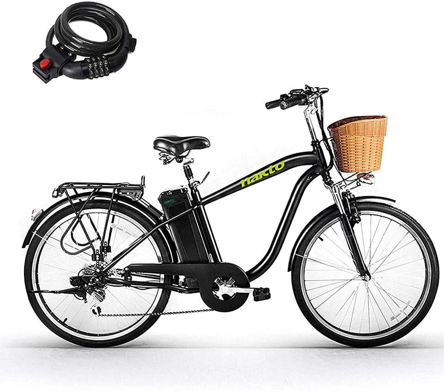nakto electric bicycle sporting shimano 6 speed gear ebike