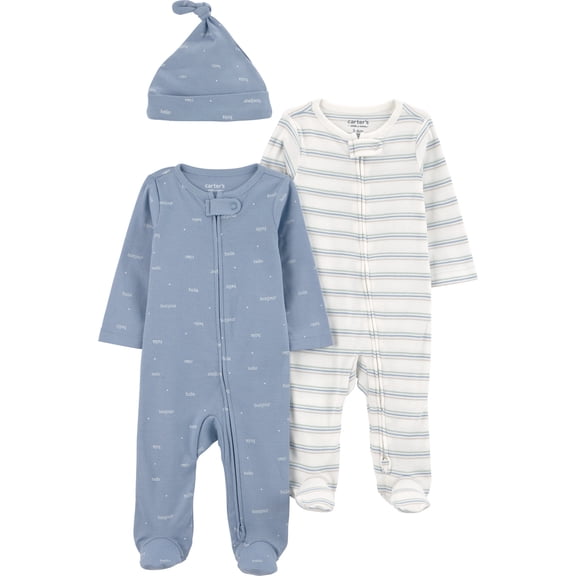 Carter's Child of Mine Baby Boy Sleep 'N Play Set, 3-Piece, Sizes Preemie-6/9 Months