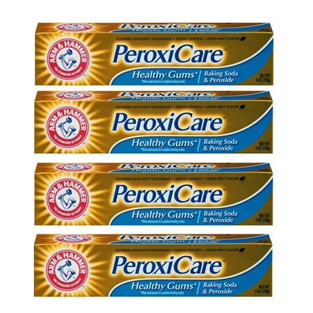 (4 Pack) ARM & HAMMER PeroxiCare Toothpaste 6.0