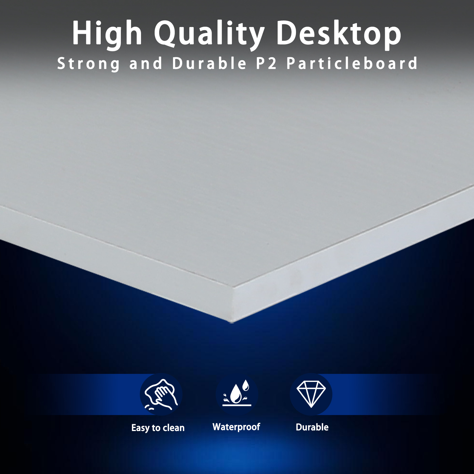 CL.HPAHKL L Shaped Gaming Desk, Computer Desk Corner Desk with Monitor Stand&Large Wooden Desktop, PC Gaming Desk Table for Home Office Sturdy Writing Workstation (White, 50 inch)