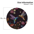 thumbnail image 2 of Yiaed Humming Bird Print Leather Coasters for Drinks - Cup Coasters Coffee Table Kitchen Table Bar, Home & Office Gifts Handmade Drink Coasters-Round Shape, 2 of 6